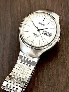  на данный момент работа средний! collectors item!SEIKO VFA специальный регулировка товар! красивый белый циферблат!3823-7001!SEIKO оригинальный VFA оригинал breath имеется!