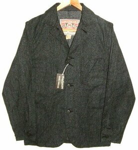  new goods CUSHMAN Cushman 1930's Vintage meat thickness cotton black car n blur - cloth coverall Work jacket (XL size / black )