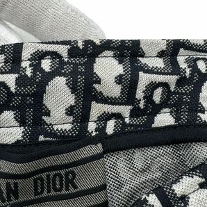 【中古】Christian Dior ディオール パンツ 143P22AS057 オブリーク ジャージ サイドロゴ ブラック ネイビー ホワイト XSの画像4