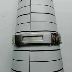 SEIKO CREDOR セイコークレドール レディース腕時計バンド 1本 (遠) 型番4J81-5000 バックルにK18刻印ありの画像7