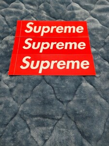 【新品】【3枚売り】 SUPREME シュプリーム BOX LOGO STICKER ステッカー ボックスロゴ RED 赤色 3枚 セット販売 新品未使用