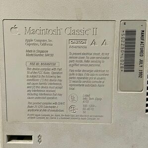 [送料無料]通電確認済み Apple Macintosh Classic2 M4150 キーボード、電源付 マッキントッシュ ジャンク 訳あり 1351の画像8