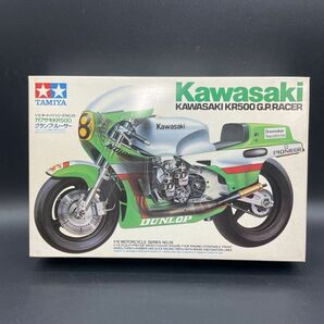 [送料無料]未使用 タミヤ 1/12 Kawasaki KR500 GP500 水冷 2スト スクエア4 バイク TAMIYA 絶版 1362の画像1