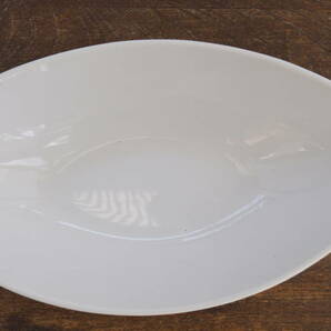 新白い食器27.0cm ディープ カヌーボウル ５枚セット 舟形 カレー皿 パスタ皿 カフェ 白 ポーセラーツ 業務用 の画像4