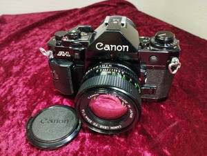 【委託品】 Canon A-1＋NEW FD 50mm f1.4 レンズ付き シャッターOK 速度変化有り フィルムカメラ 一眼レフ キャノン 1円スタート売り切り 