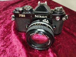 【委託品】 Nikon FE2 ブラック＋Ai NIKKOR 50mm f1.4 レンズ付き シャッターOK 速度変化有り フィルムカメラ ニコン 1円スタート売り切り