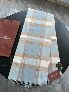 Loro Piana　ロロピアーナ　メンズ　マフラー　ウール　ストール カジュアル　チェック柄　新品　2183