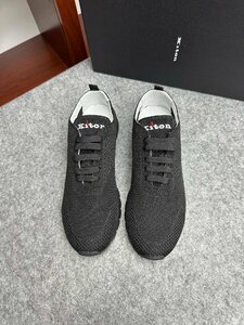 キトン　KITON　メンズ　スニーカー　軽量　春夏用　ニット　刺繍ロゴ　新品　39-44　サイズ選択可能　4200