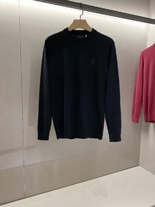 Loro Piana　ロロピアーナ　メンズ　ニット　セーター　長袖　刺繍ロゴ　秋冬新品　M-3XL　サイズ選択可能　2885