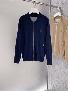ブルネロクチネリ　BRUNELLO CUCINELLI メンズ　ニット　セーター　刺繍ロゴ　秋冬新品　M-3XL　サイズ選択可能　2883