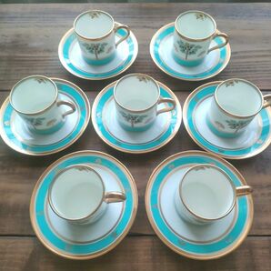 【未使用品】Noritake OASIS VERT カップ&ソーサー　7客セット