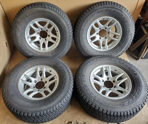 ◎A2431☆逆ゾリ■LIUFENG ツインスポーク◆16x7 PCD 139.7 x 6H +0■スタッドレス■YOKOHAMA Geolander i/T■265/70R16■サーフ プラド