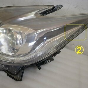 ■B-1565■補修要■H24年◆ZVW30 後期 プリウス■HID 左 ヘッドライト■KOITO 47-52■刻印：モ■81185-47411■82の画像5