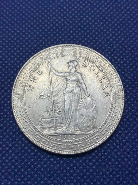 香港貿易銀　壹圓銀貨　26.7g 銀質確認済み　一圓