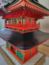 木工芸 塔 山門 神社仏閣 祭り 和風 飾物 置物 雑貨_画像3