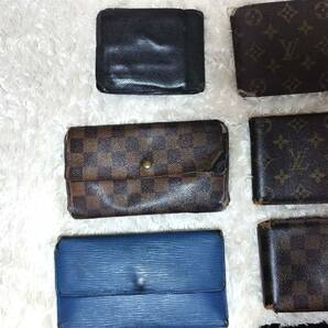 1円 LOUIS VUITTON 15点 まとめ売り ルイヴィトン 財布 ウォレット 二つ折り 長財布 モノグラム エピ タイガ ダミエ セット売り レッドの画像4