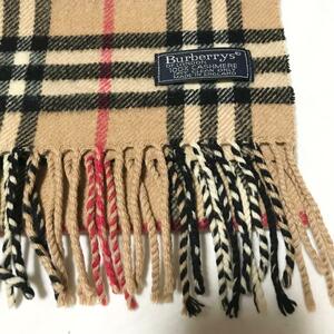 Burberry バーバリー カシミヤ マフラー ノバチェック イングランド製