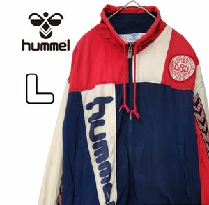 80s hummel ヒュンメル ナイロンジャケット 古着 レトロ L