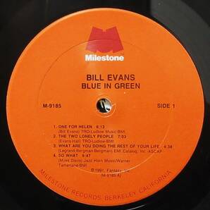 (LP) 美品! US/Orig BILL EVANS [BLUE IN GREEN] THE CONCERT IN CANADA/ビル・エヴァンス/ハガキ付き/1991年/Milestone/M-9185の画像3