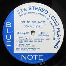 (LP) シュリンク US/BLUE NOTE(U.A.) DONALD BYRD [OFF TO THE RACES] 青白ラベル/ドナルド・バード/Jackie McLean/1972年/BST-84007_画像4