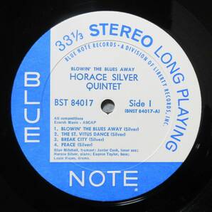 (LP) US/BLUE NOTE(LIBERTY) HORACE SILVER [BLOWIN' THE BLUES AWAY] RVG刻印有り/ホレスシルヴァー/Blue Mitchell/Junior Cook//BST84017の画像4