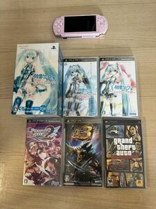 SONY PSP SCPH-3000 ピンク　ゲーム 数本　海外GTAあり