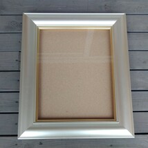 油彩額　空額　F６プラスチック枠　ガラス入り本体サイズ約46cm×55cm×5cm 油絵　額 金 額縁　引き取り可能です　空額kaz_画像1