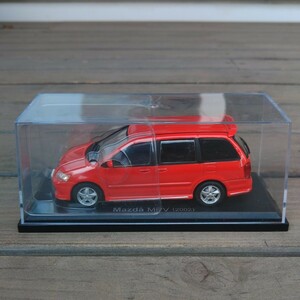 Неокрытый домашний знаменитый коллекция автомобилей 1/43 Mazda MPV 2002 Красная ашетка Классическая машина Миникар Каз