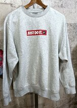 美品 ナイキ JUST DO IT クルー スウェット XL メンズ トレーナー NIKE_画像1