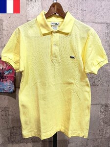 フランス製 ラコステ CHEMISE LACOSTE ポロシャツ 3 フレラコ イエロー