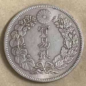 銀貨 貿易銀　明治8年　大日本 硬貨 古銭 貿易銀 コイン 竜 一円銀貨 