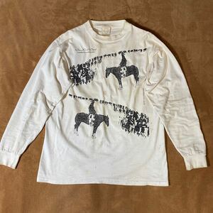 Made in U.S.A. '90s L/S Tシャツ ホワイト系 サイズBIG 古着