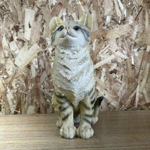 リアルな猫の置物 陶器 インテリア 猫 猫の置物 置物 オブジェ アンティーク ねこ の画像5