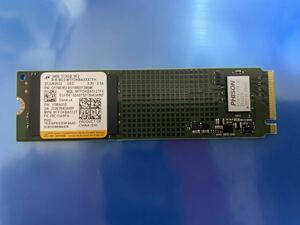 【320時間】Micron MTFDKBA512TFK-1BC15ABFA 512GB SSD M.2【正常判定】