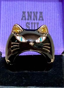 ANNA SUI リング　おばけ猫　黒猫　ハロウィン限定　アナスイ　未使用　レア