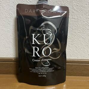 VALANCE バランローズ KUROクリームシャンプー 400g 白髪染め ダークブラウンの画像3