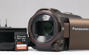 【 極美品 | 動作保証 】 Panasonic 4Kビデオカメラ HC-VX980M ブラウン 【 SDXCメモリーカード 64GB V90 UHS-II 追加付属 】