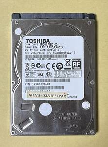 中古 TOSHIBA (東芝) HDD 　1000GB　SATA 5400rpm 内臓ハードディスク 注意/1台