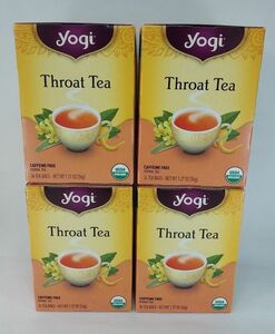 Yogi Tea ヨギティ－ オーガニック スロートティー (16袋×4箱) 計64袋