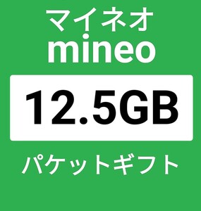 パケットギフト マイネオ 12GB ＋500MB mineo　