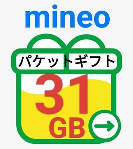 『匿名』 31GB mineo　パケットギフト　マイネオ　