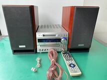 ■■スピーカー コンポセット ONKYO オンキョー CD MD コンポ★FR-N9TX ★スピーカー★D-N9TX★ 音響機器 リモコン付き【ジャンク】 _画像1