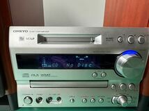 ■■スピーカー コンポセット ONKYO オンキョー CD MD コンポ★FR-N9TX ★スピーカー★D-N9TX★ 音響機器 リモコン付き【ジャンク】 _画像2