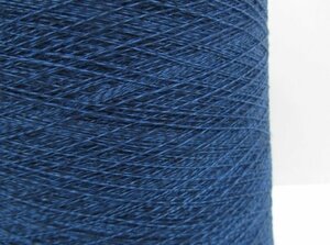 毛糸・コットンウール100%・ブルー　1.1kg　H-012