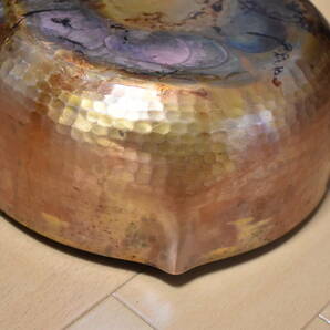 中古 純銅厚板使用 天ぷら鍋 内径21㎝ の画像7