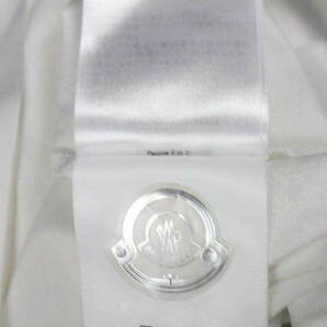 超美品 クリーニング済 04 モンクレール 鹿の子素材 ワッペン Tシャツ カットソー ホワイト 半袖 M メンズ I41の画像9