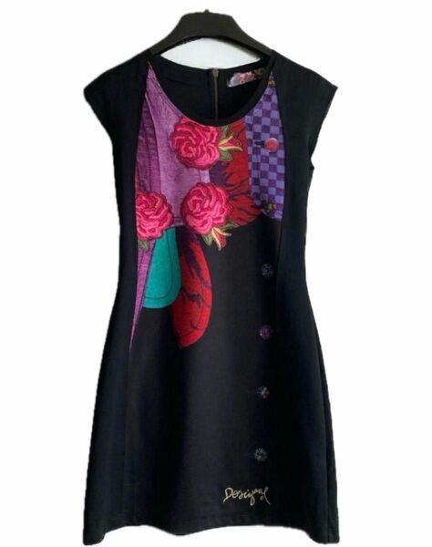 ☆美品☆ DESIGUAL デシグアル 花柄 ドレス/ワンピース M