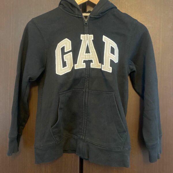 GAP キッズ　パーカー　ブラック　裏起毛