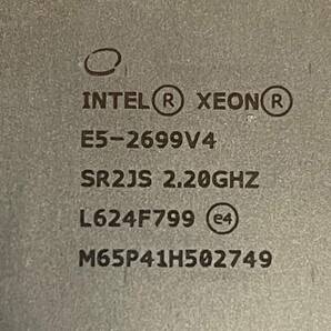 送料無料 超ハイスペックCPU Intel XEON E5-2699V4 CPU 2個セット 2.2GHz/ターボ最大3.6Ghz 22コア 44スレッド ソケット FCLGA2011 ②の画像2