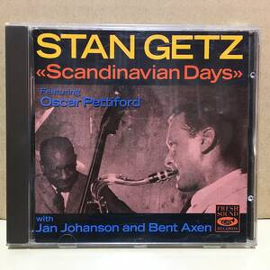 Stan Getz / Scandinavian Days 1991 スペイン盤 Fresh Sound Records FSCD-1009 スタン・ゲッツ Oscar Pettiford